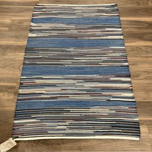 New Artistic Rag Rug Blue 30x46”